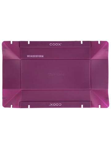 coox coox WUNDERFORM Basic M in lila die erste faltbare Kastenform Backform