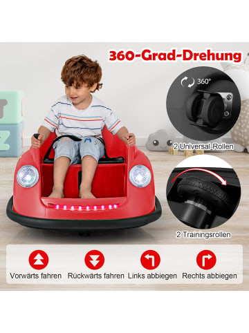 COSTWAY 12V Autoscooter Kinder in Rot