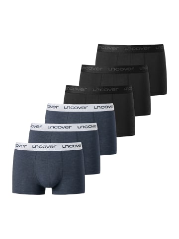 Schiesser Boxershorts Uncover in schwarz-blau