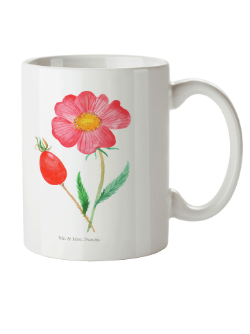 Mr. & Mrs. Panda Kindertasse Blume HageRundunge ohne Spruch in Weiß