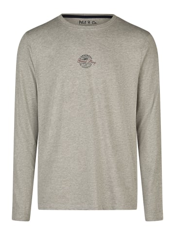 Phil & Co. Berlin  Pyjama Great Bay in grau/dunkelblau