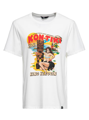 King Kerosin King Kerosin Print T-Shirt KON-TIKI in weiß