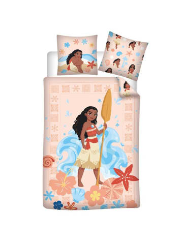 Disney Disney Vaiana Bettwäsche 140x200 + Kissen 65x65 cm Kinder Bettset in Rosa