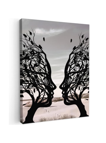 MuchoWow Leinwand bilder Gesichtsbaum (BxH)