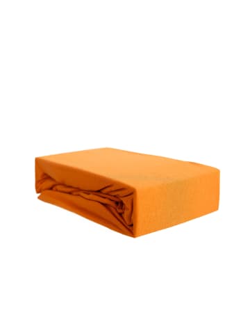 COFI 1453 Spannbettlaken 100% Baumwolle 200-200x220 cm in Orange