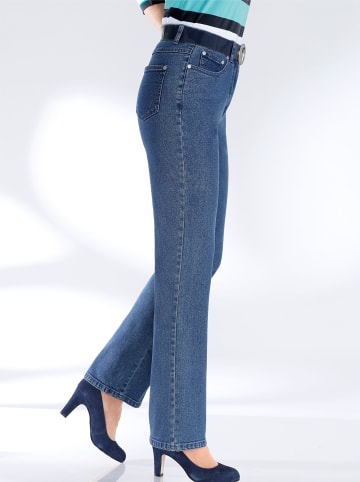 WITT WEIDEN 5-Pocket-Jeans in blue-stone-washed