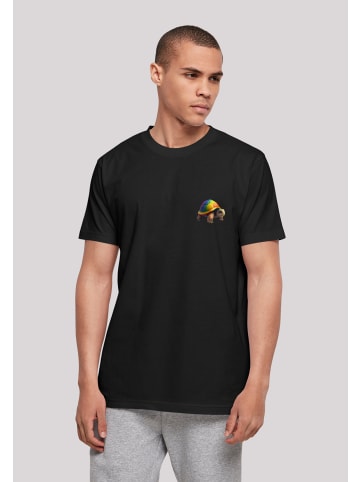 F4NT4STIC T-Shirt Rainbow Turtle TEE UNISEX in schwarz