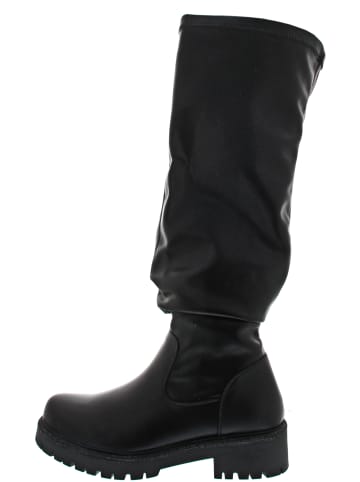 La Strada Overknees Schwarz