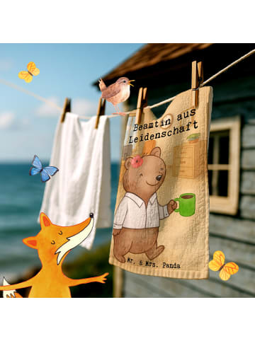 Mr. & Mrs. Panda Gästehandtuch Beamtin Leidenschaft Design mit S... in Weiß