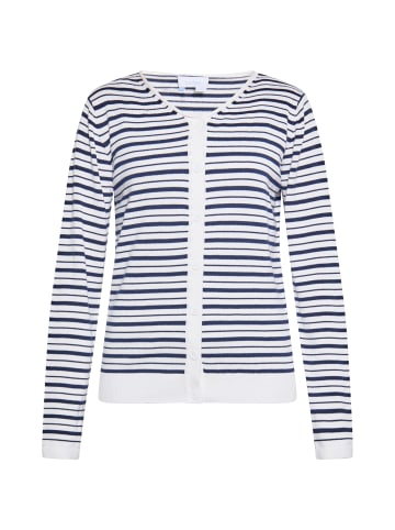 usha BLUE LABEL Damen Cardigan in WEISS MARINE