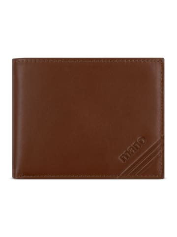 mano Don Antonio Geldbörse RFID Schutz Leder 12 cm in cognac