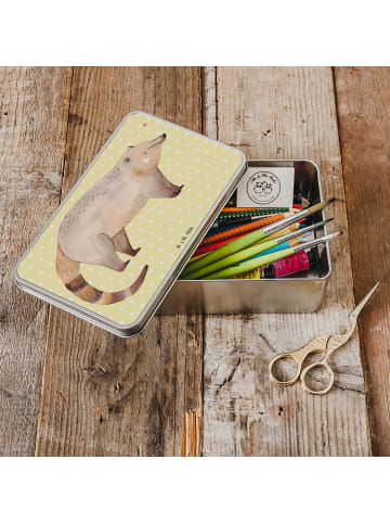 Mr. & Mrs. Panda behälter Nasenbaer ohne Spruch in Gelb Pastell