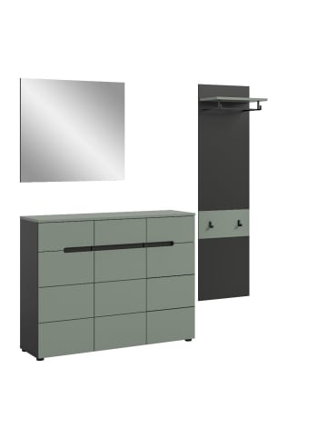 ebuy24 Garderobenmöbel Canu Staubgrün 180 x 37 cm