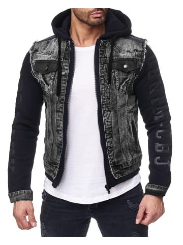 Cipo & Baxx Herren Regular Fit Jacke Denim in Black