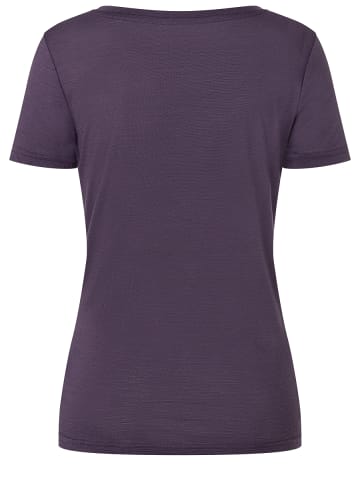 super.natural Merino T-Shirt W SUNDOWNER TEE in lila