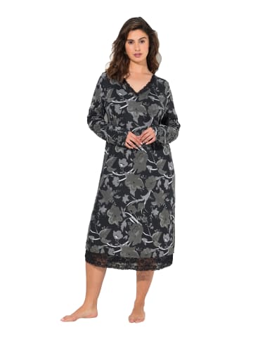 Ulla Popken Nachthemd in schwarz