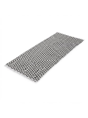 relaxdays Waschmaschinenauflage in Schwarz/ Creme - (B)130 x (T)55 cm