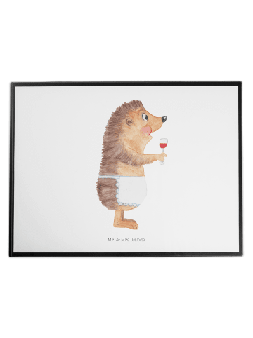 Mr. & Mrs. Panda schreibauflage Igel Wein ohne Spruch in Weiß
