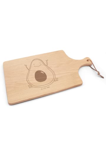 Mr. & Mrs. Panda Holzbrett Avocado Glücklich ohne Spruch in Transparent