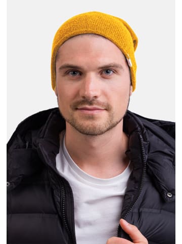 CASH-MERE.CH Bio Beanie in Senfgelb