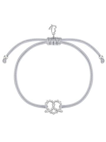 Glanzstücke München Oktoberfest Armband Herz-Breze aus Edelstahl in silber