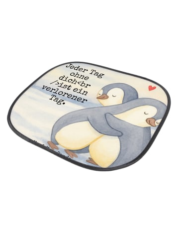 Mr. & Mrs. Panda Sonnenblende Pinguine Kuscheln Design mit Spruch in Weiß