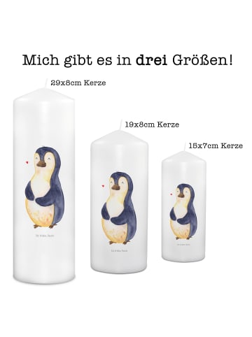 Mr. & Mrs. Panda Kerze Mit Spruch Pinguin Diät ohne Spruch in Weiß