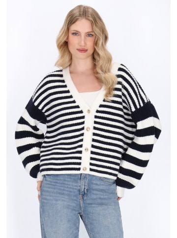 DreiMaster Maritim Women Cardigan in navy offwhite