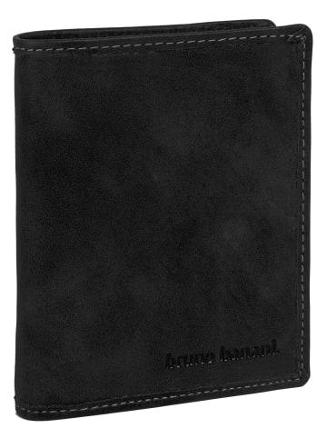 Bruno Banani Geldbörse echt Leder in schwarz