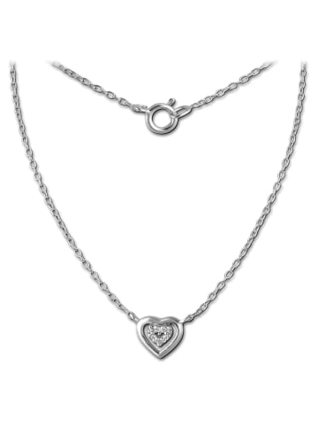 SilberDream 925 Sterling Silber Damen SilberDream Halsketten Herz  ca. 45cm