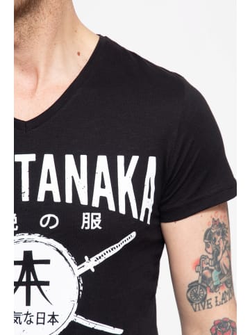 Akito Tanaka Akito Tanaka T-Shirt mit Frontprint Sword Area in schwarz