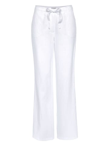 Aniston CASUAL Leinenhose in weiß