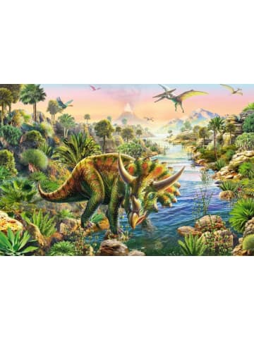 Schmidt Spiele Abenteuer mit den Dinosauriern. 3 x 48 Teile Puzzle