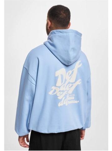 DEF Hoodie "Hoody DEFDEF" in Blau