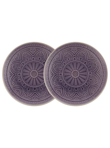 Butlers Teller SUMATRA 2er-Set in Violett