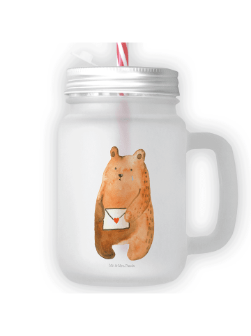 Mr. & Mrs. Panda Glas Bär Vermissen ohne Spruch in Transparent