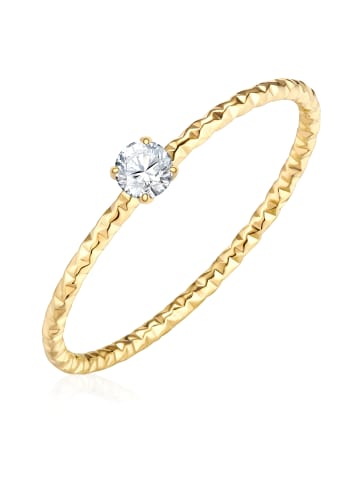 Eastside NY Ring aus Edelstahl mit Zirkonia in gelbgold