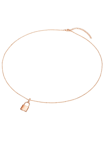Lulu & Jane Kette Schloß aus Sterling Silber in roségold