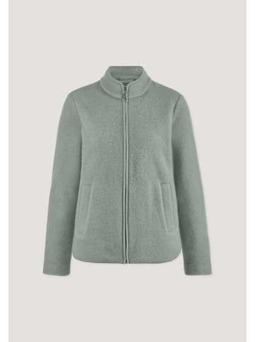 Hessnatur Wollfleece Jacke in mattgrün