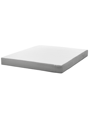 Beliani Matratze CUSHY in Weiß/Grau - (W) 180 x (H) 20 x (L) 200 cm