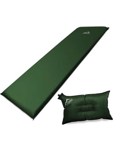 Normani Outdoor Sports Selbstaufblasbare Luftmatratze und Luftkissen in Oliv