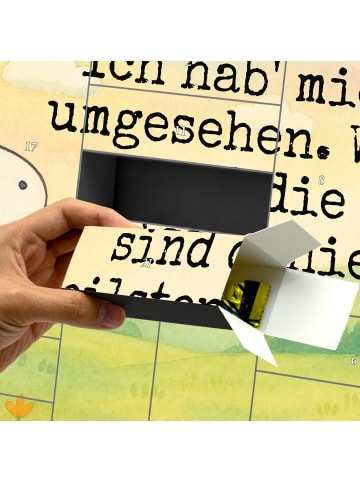 Mr. & Mrs. Panda Adventskalender Einhorn Mann Design mit Spruch in Weiß