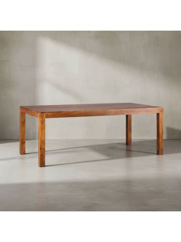 KADIMA DESIGN Esszimmertisch MUMBAI 180x90x76 cm Massivholz Esstisch in Massivholz
