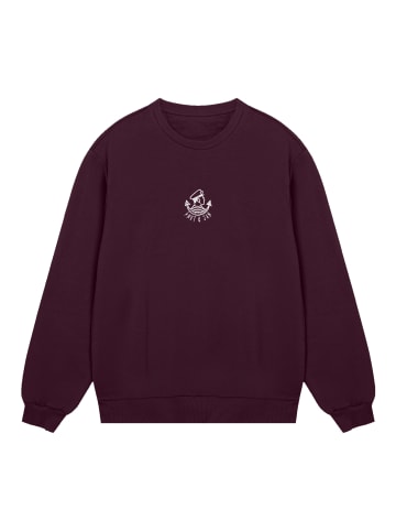 F4NT4STIC Sweatshirt Knut & Jan Scribble Logo in maroon