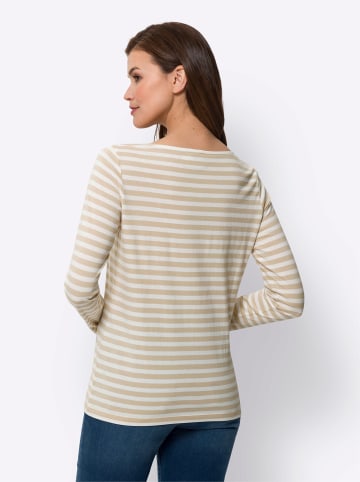 Heine Shirt in sand-ecru-gestreift