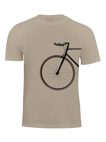 Cotton Prime® T-Shirt Bike Lover - Vorderrad in Beige