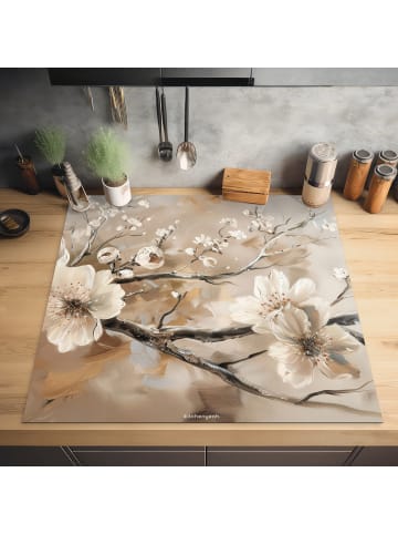 OnlyWow Herdabdeckplatte Blüten