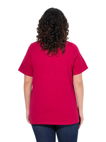 Ulla Popken Shirt in dunkle himbeere