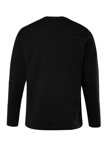 Men Plus Kurzarm T-Shirt in schwarz