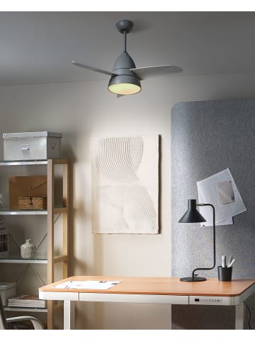 Beliani 2-tlg Deckenventilator mit Licht STRAWBERRY in Grau/Weiß